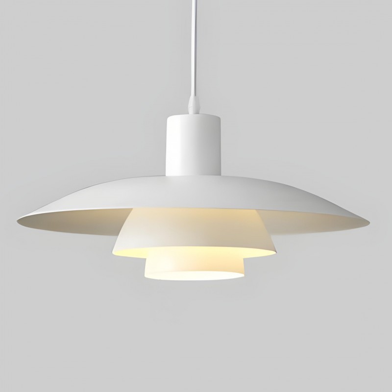 Emery Nordic Three Tier Metal Disc Pendant Light