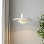 Uthar 3 Light Led Wood Color Round Pendant Light