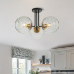 Zayn Colorful Glass Round LED Ceiling Light