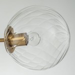 Ivey Water Ripple Glass Globe Ceiling Light