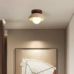 Flynn Wabi-sabi Bowl Shape Travertine Ceiling Light