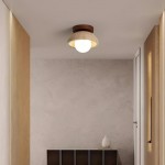 Flynn Wabi-sabi Bowl Shape Travertine Ceiling Light