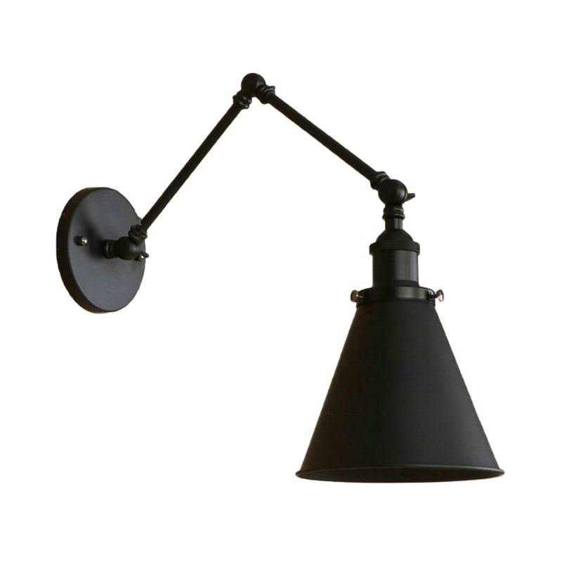 Brady Black Adjustable Wall Light