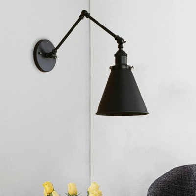 Brady Black Adjustable Wall Light