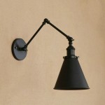 Brady Black Adjustable Wall Light