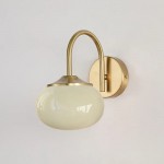 Luka Retro Bauhaus Globe Glass Sconce