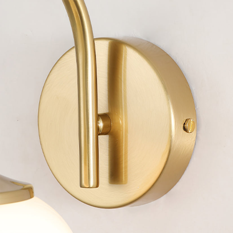 Luka Retro Bauhaus Globe Glass Sconce