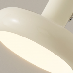 Kira Modern Bauhaus White Swing Arm Wall Light