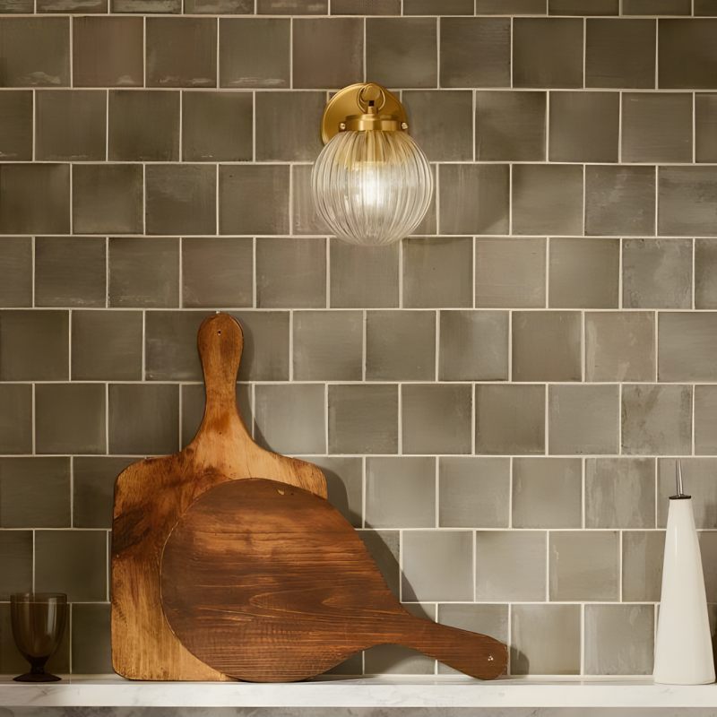 Briar Rustic Cooper Ribbed Glass Globe Sconce