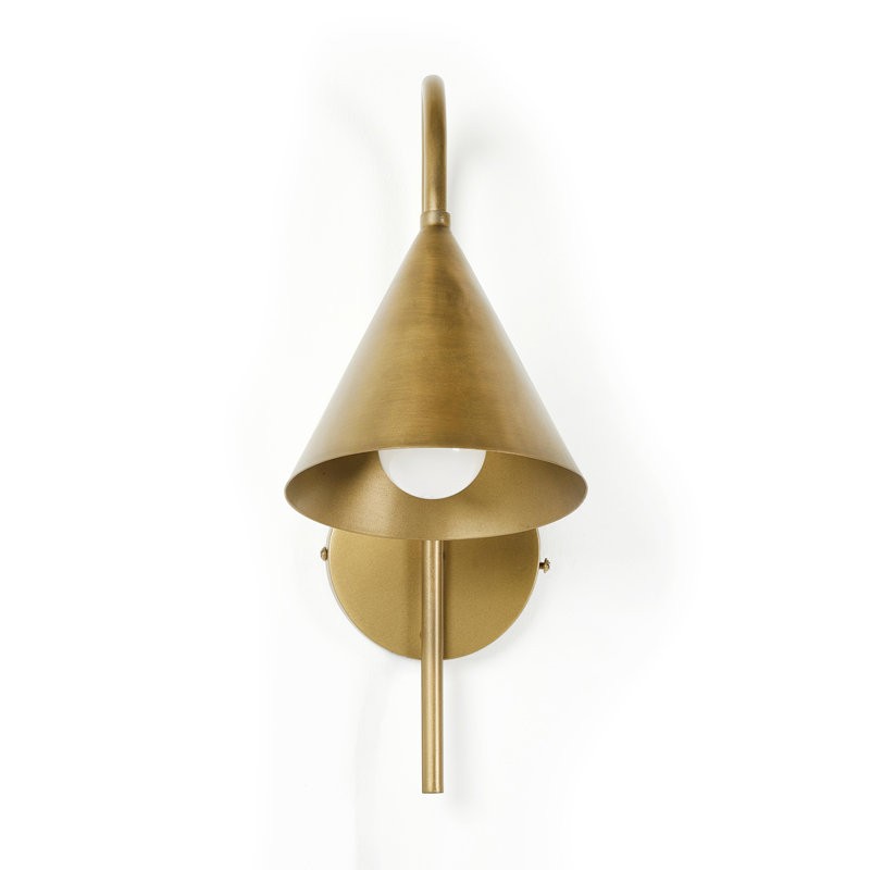 Maelle Vintage Industrial Metal Cone Sconce