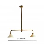Foxx Retro Metal Conical Ceramic Pendant Light