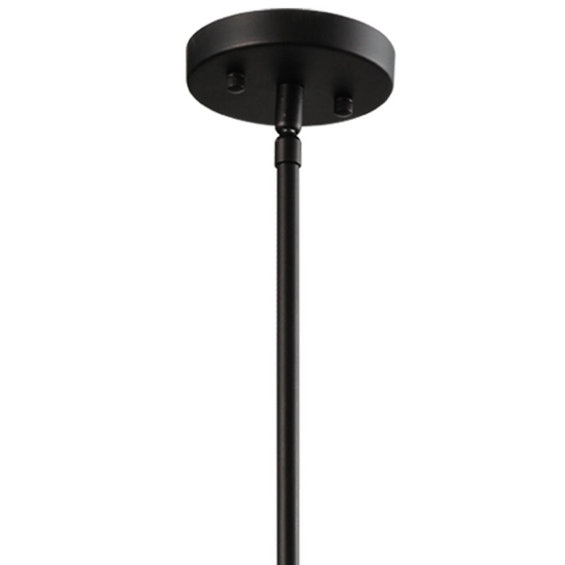 Iker Industrial Black 5-Light Metal Drum Chandelier