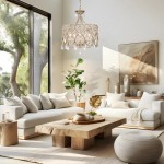 Neve Luxury French Antique Crystal Drum Chandelier