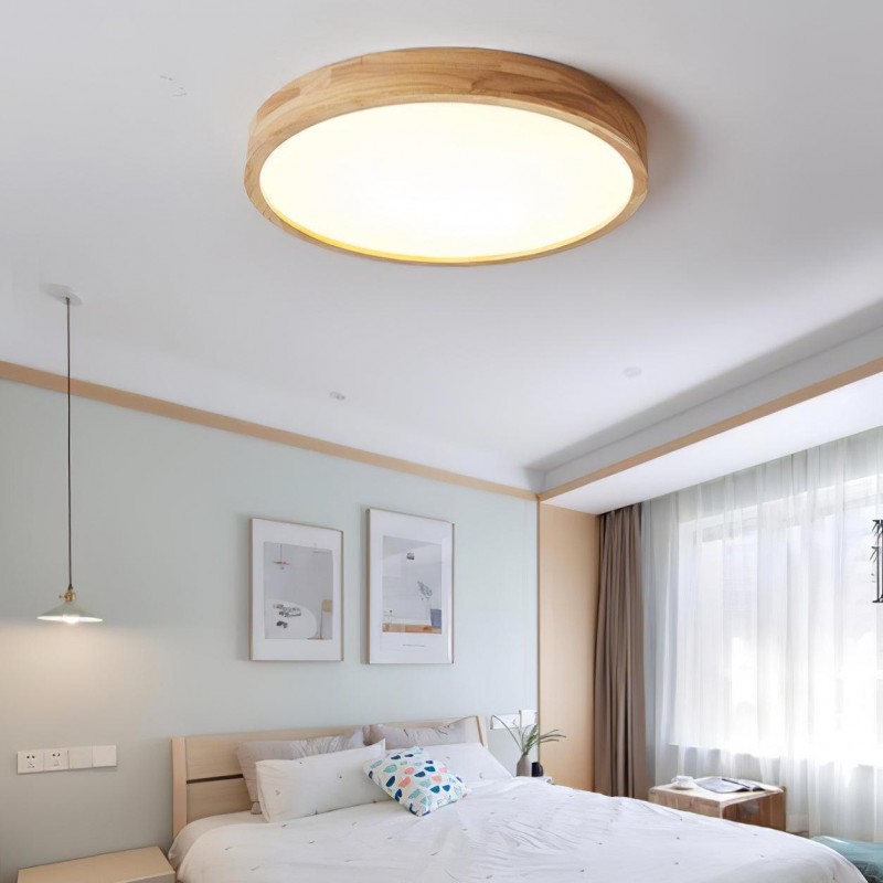 Blayze Rustic LED Wooden Geometric Ceiling Light