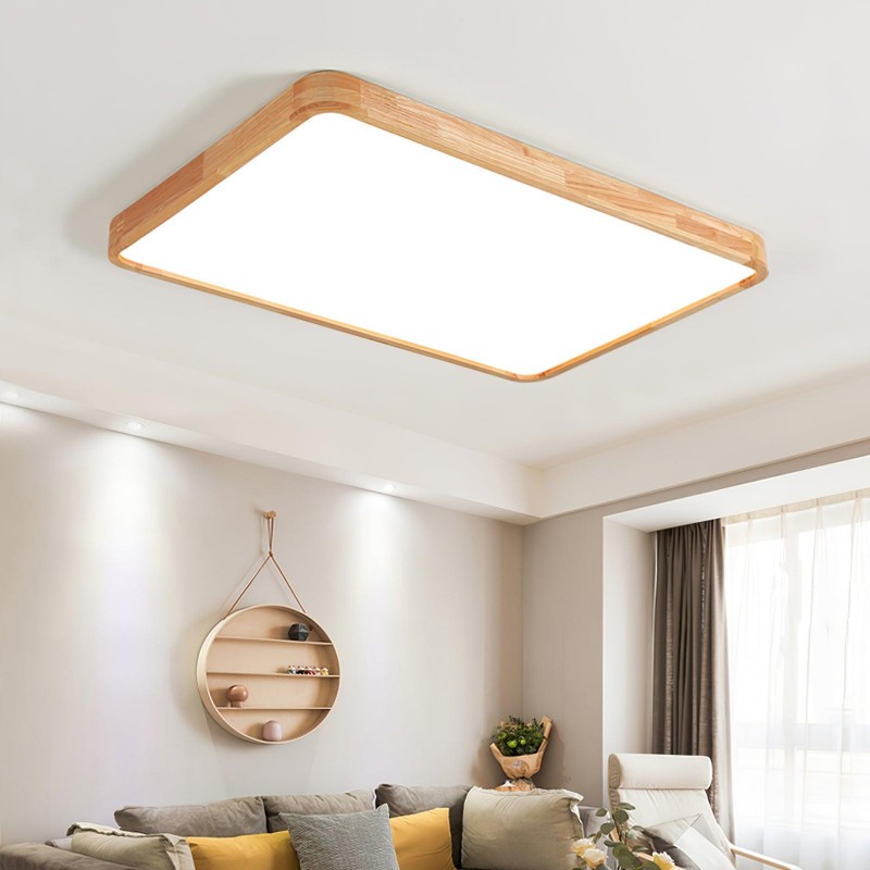 Blayze Rustic LED Wooden Geometric Ceiling Light