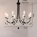 Niko French Vintage Crystal Chandelier