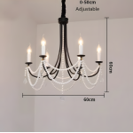 Niko French Vintage Crystal Chandelier