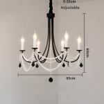 Niko French Vintage Crystal Chandelier