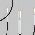 Galenor Minimalist Metal Branching Ring Chandelier