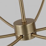 Galenor Minimalist Metal Branching Ring Chandelier