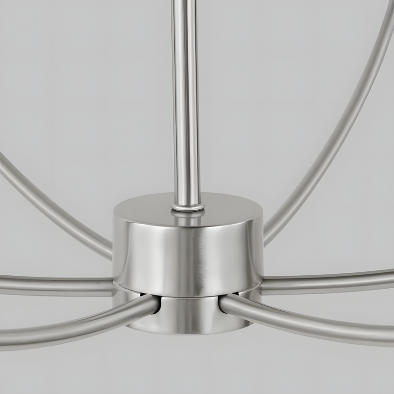 Galenor Minimalist Metal Branching Ring Chandelier
