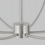 Galenor Minimalist Metal Branching Ring Chandelier