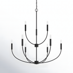 Galenor Minimalist Metal Branching Ring Chandelier