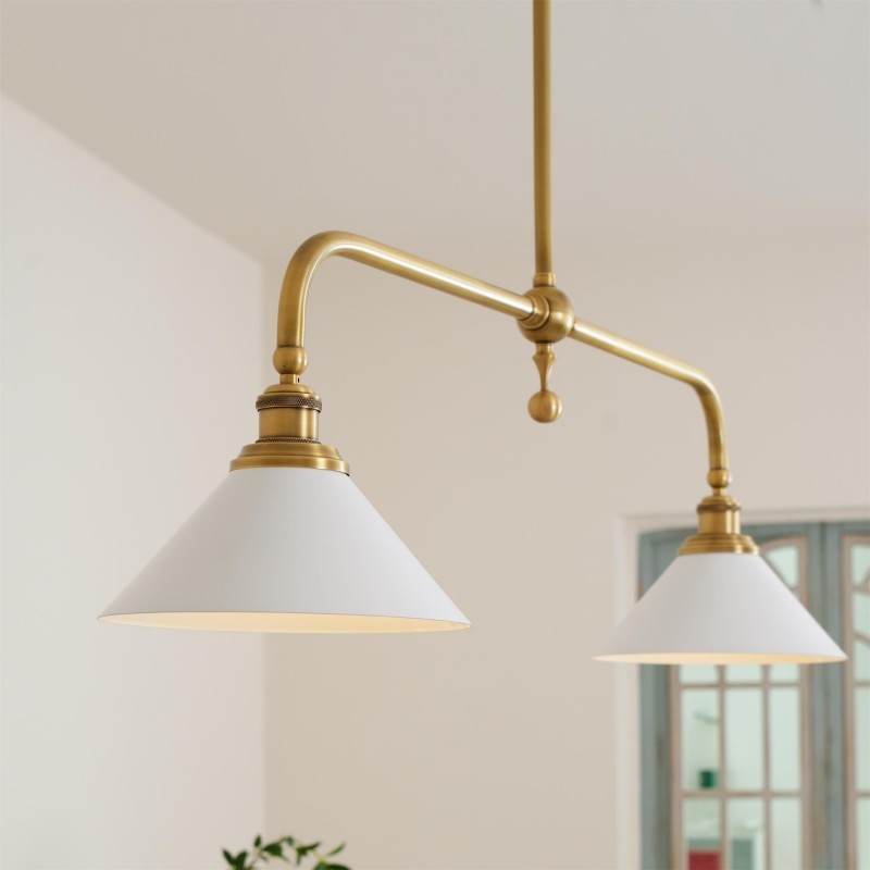 Foxx Retro Metal Conical Ceramic Pendant Light