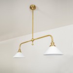Foxx Retro Metal Conical Ceramic Pendant Light