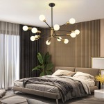 Drayven Modern Tiered Sputnik Metal Chandelier