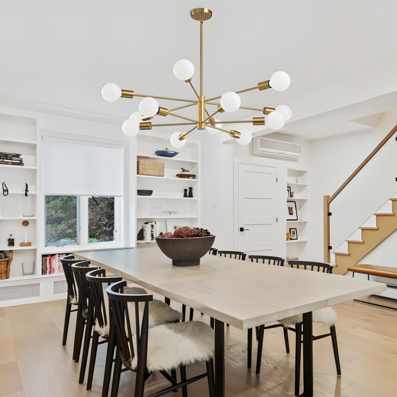 Drayven Modern Tiered Sputnik Metal Chandelier