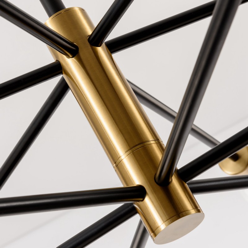 Drayven Modern Tiered Sputnik Metal Chandelier