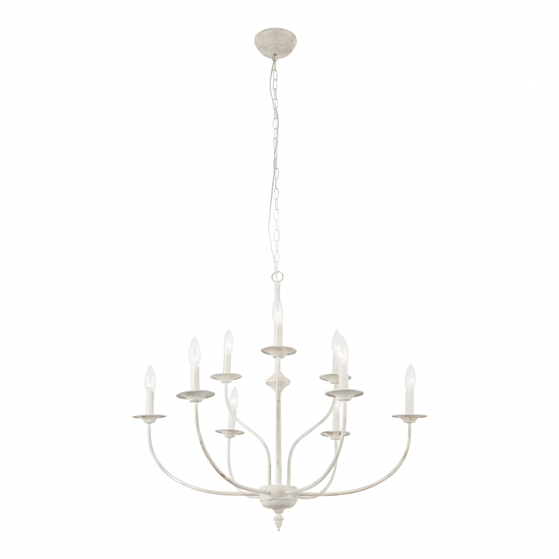 Caelestis Farmhouse 9 Light Metal Chandelier