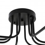 Phaedros Industrial Black Semi Flush Mount Ceiling Light