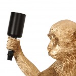 Ioneus Creative Gold Resin Monkey Sconce