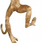 Ioneus Creative Gold Resin Monkey Sconce