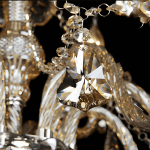 Teya Luxurious 6-Light Crystal Chandelier