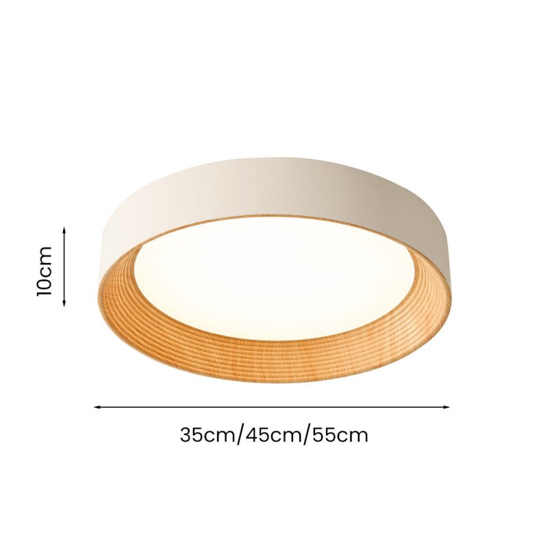 Calixte Minimalist LED Round Metal Ceiling Light