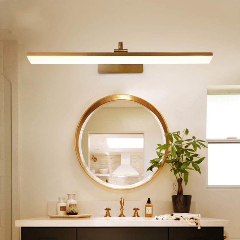 Jaryn Rustic LED Bar Brass Wall Light