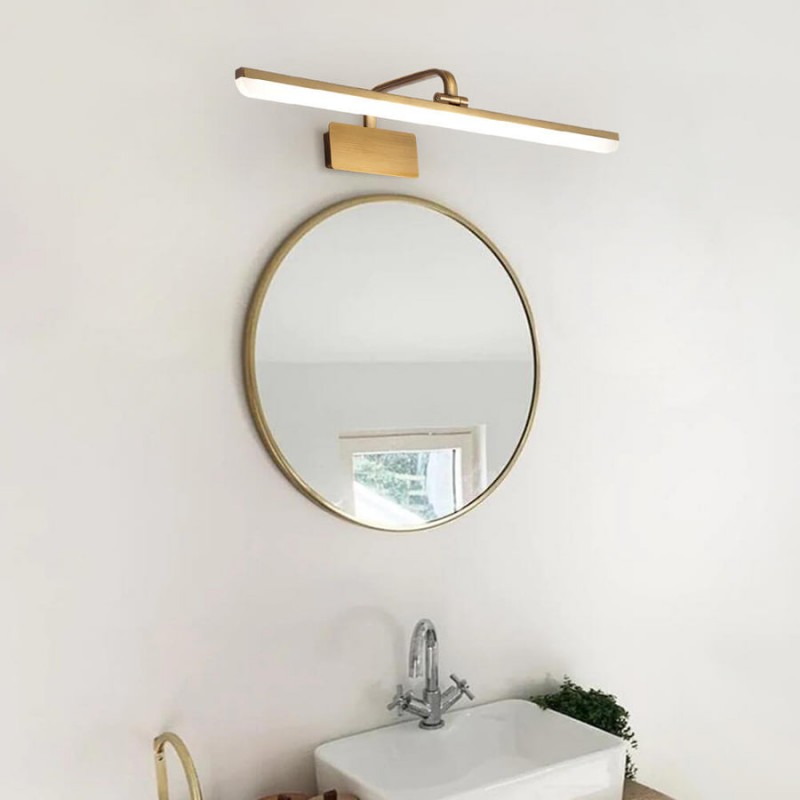 Jaryn Rustic LED Bar Brass Wall Light