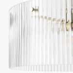 Erisen Farmhouse Ribbed Glass Pendant Light