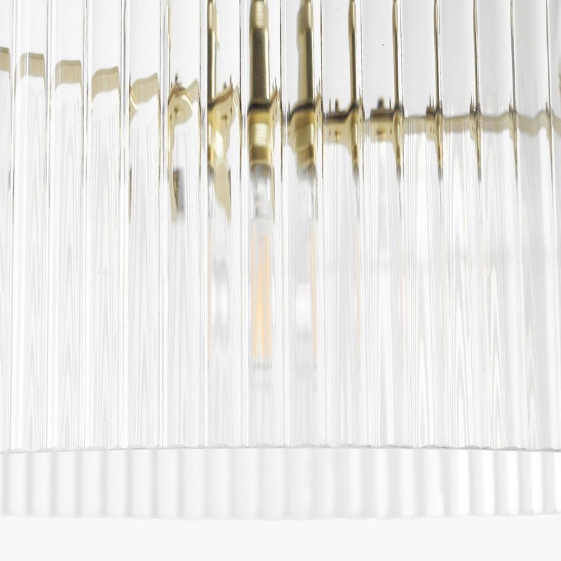Erisen Farmhouse Ribbed Glass Pendant Light