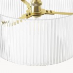 Erisen Farmhouse Ribbed Glass Pendant Light