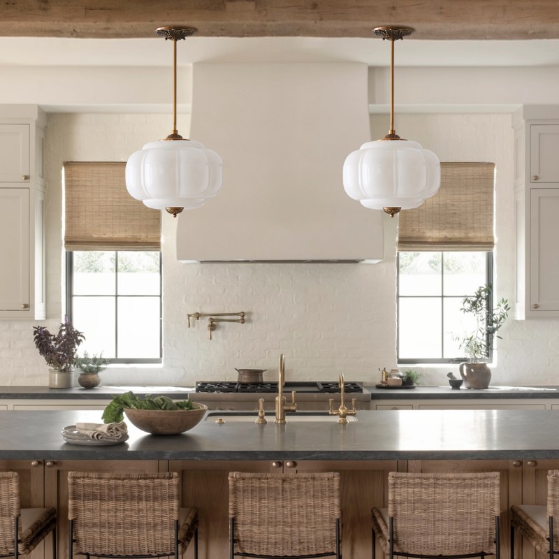 Ozita Retro Semi-Flush Mount Eloise Pendant Light