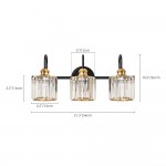 Naeris Modern Square Crystal Wall Sconce