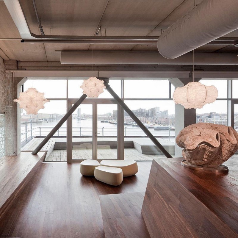 Joaquin Creative White Cocoon Pendant Light
