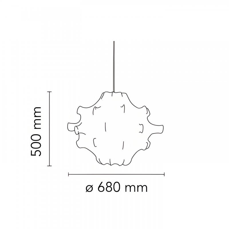 Joaquin Creative White Cocoon Pendant Light