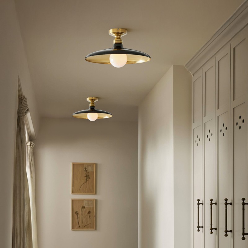 Dulcinea Farmhouse Metal Flush Mount Ceiling Light