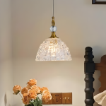 Bravos Rustic White Fabric Drum Pendant Light