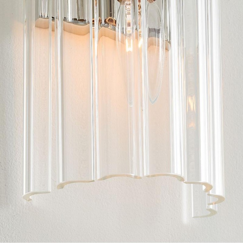 Vovizy Farmhouse Double Mallory Crystal Sconce